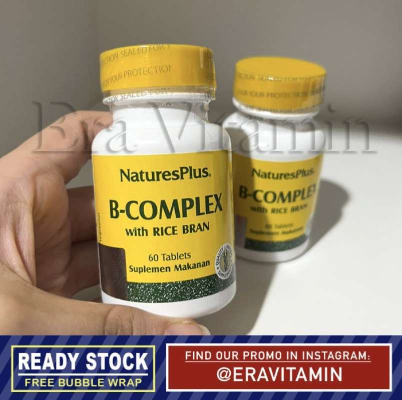 Promo Nature's Plus Vitamin B Complex 60 Tabet With Rice Bran Natures ...