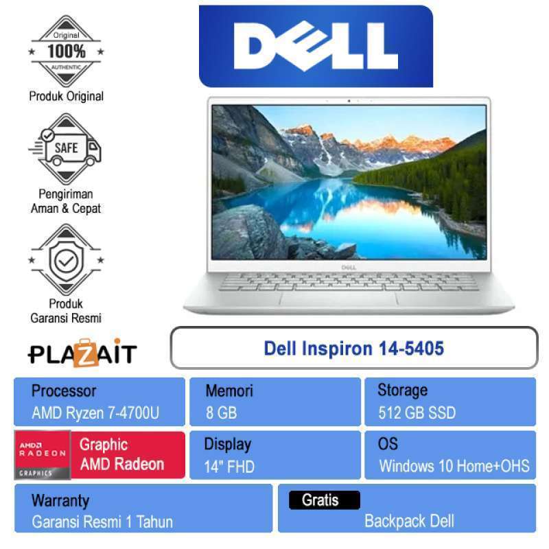 Dell Inspiron 14-5405 /AMD Ryzen 7-4700U/8GB/512GB SSD/AMD Radeon  Graphics/14
