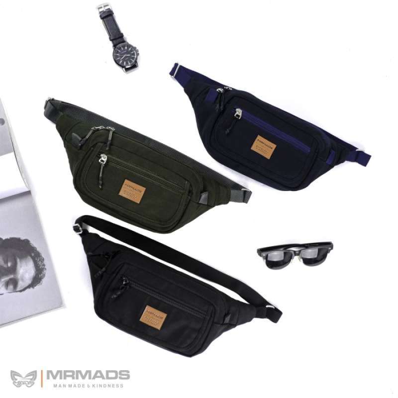 Lancer Waist Bag Tas Pinggang Sling Bag Canvas