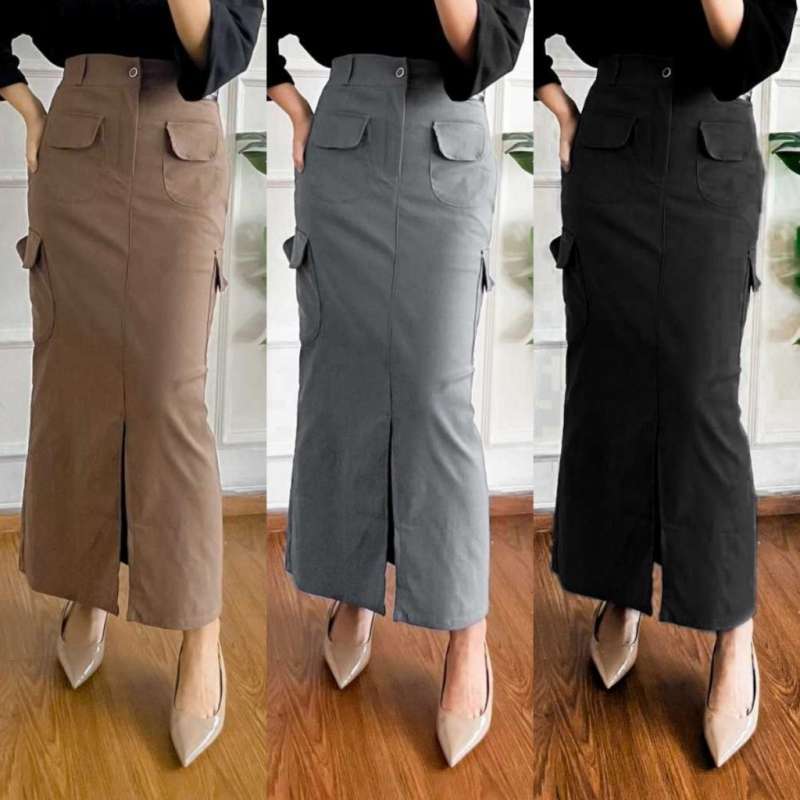 Span Rample Rok Promo Pamela Rok Span Cargo Drill - Pamela - Hitam Diskon 2% Di Seller ...