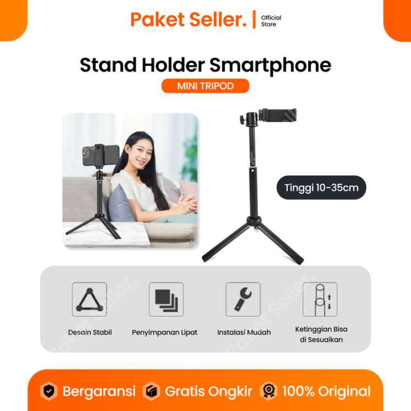 Tripod Stand Holder HP Adjustable Phone Stand untuk Live Stream  Recording Portable Kokoh