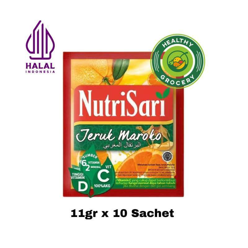 Jual Nutrisari Rasa Jeruk Maroko 11gr X 10 Sachet Di Seller