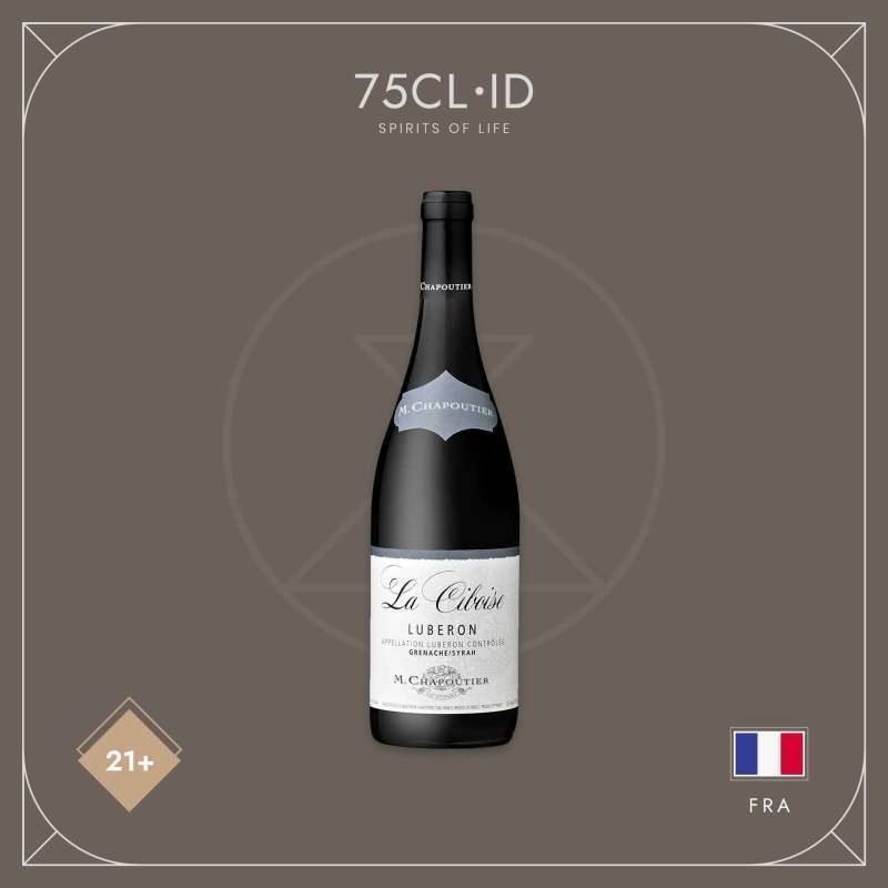Jual M Chapoutier Luberon La Cibioise Rouge Red Wine France 750ml