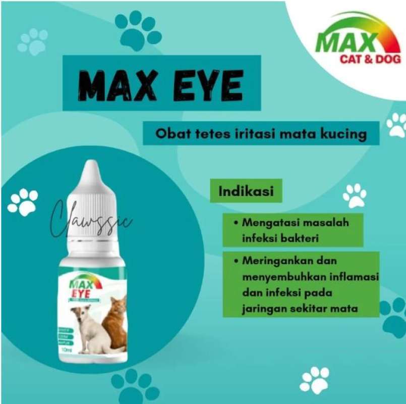Jual Obat Tetes Mata Kucing Berair Merah Belekan Max Eye 10 Ml Di