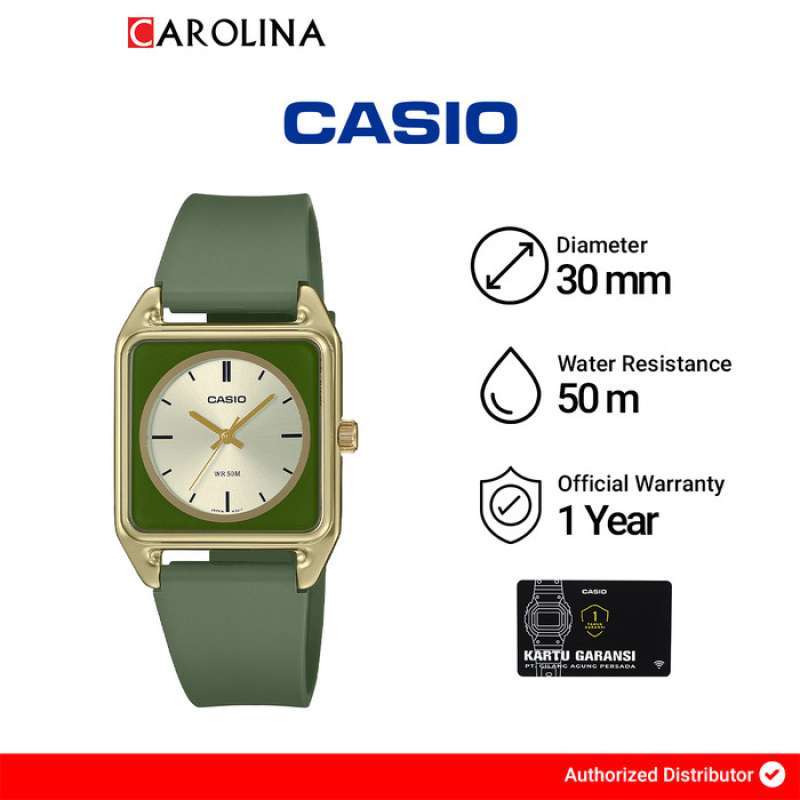 Promo Jam Tangan Pria Casio General Mtp-b170-3e Analog Green Dial