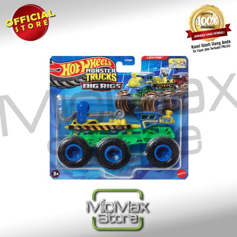 Big Rig Loco Punk Hot Wheels Monster Mover Monster Truck Hot