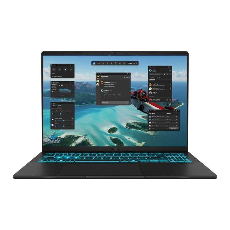 Laptop ASUS V16 V3607VU-I545B7T-HM Intel Core 210H RAM 16GB DDR5 SSD  512GB RTX 4050 6GB 16″ WUXGA 144Hz Win 11 Home+OHM 2024+M365 Matte Black