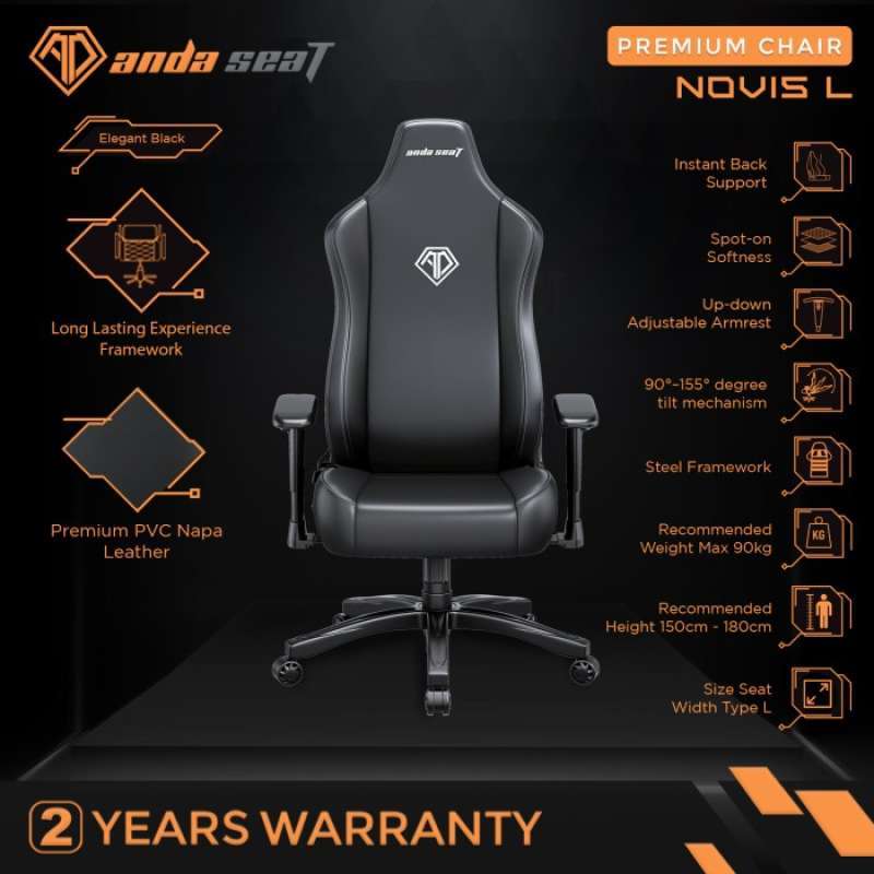 Jual Andaseat Novis L Series Best Budget Ergonomic Gaming Chair