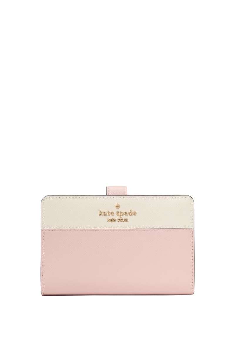 KATE SPADE Madison Medium Bifold Wallet Rose Smoke Multi
