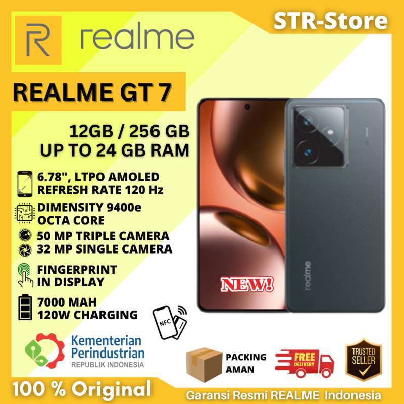 Promo Realme Gt T 12/256 GB Smartphone Garansi Resmi Realme RAM