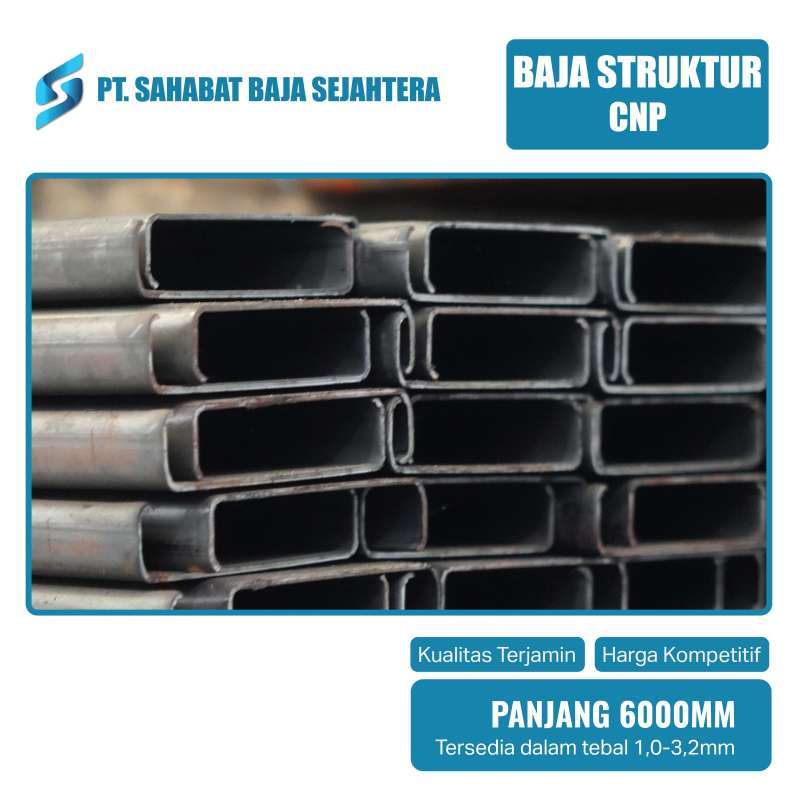 Besi Kanal C C Channel Besi CNP 100 X 50 X Meter