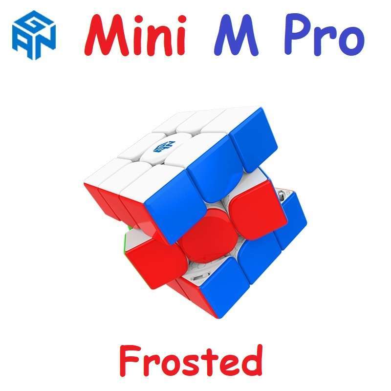 Magic Cube Gan Mini M Pro Gan 11 M Pro Mini 3x3 Magnetic Puzzle Kubus  Magnetik 3x3x3 Stickerless Frosted UV Coated