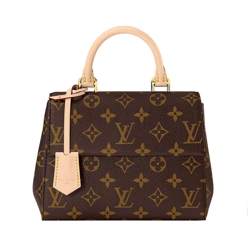 Jual Louis Vuitton Cluny Mini Monogram Canvas Handbag Brown Strap