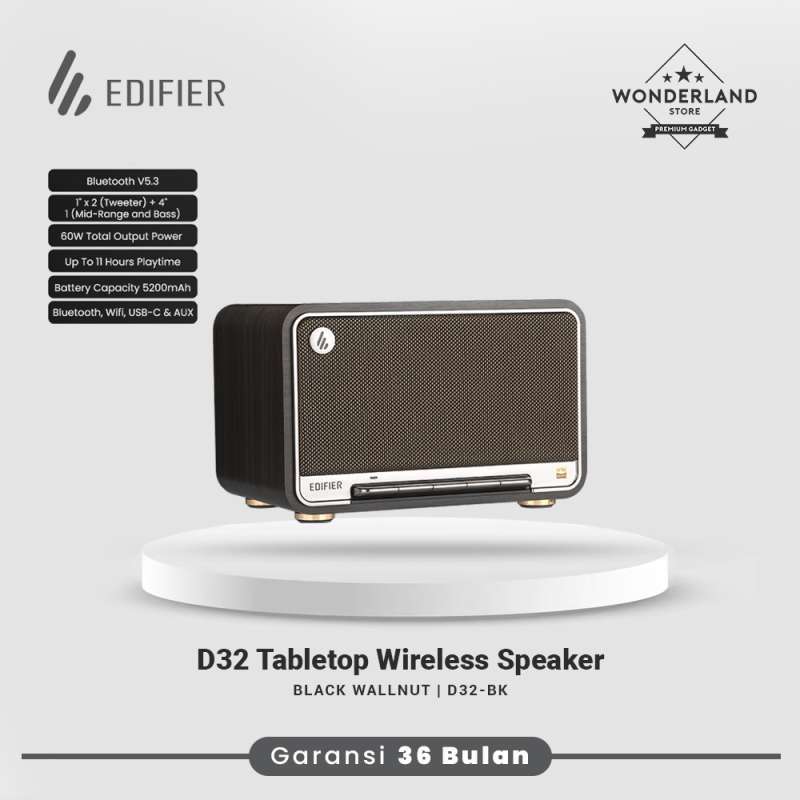 Promo Edifier D32 Integrated Tabletop Bluetooth Speaker