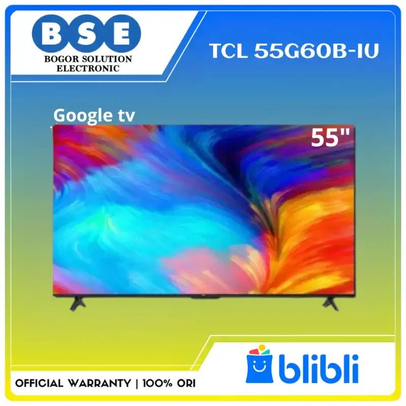 Jual Tcl 55 Inch Bezel Less 4k Uhd 55g60b Smart Google Tv Dled Tcl G60b ...