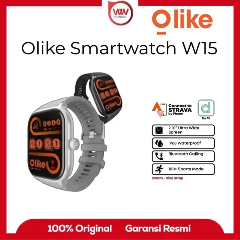 OLIKE FW2 Smartwatch Inch Bluetooth Call Waterproof IP68 Jam  Tangan Pria Wanita Smart Watch Health Sleep Monitoring