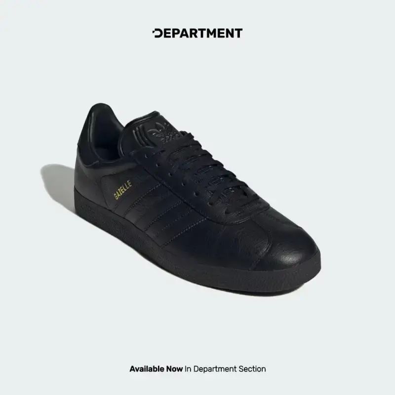 adidas gazelle silver green womens Adidas Gazelle Triple Black Leather Running Trainers BB5497 Unisex  Foot  World