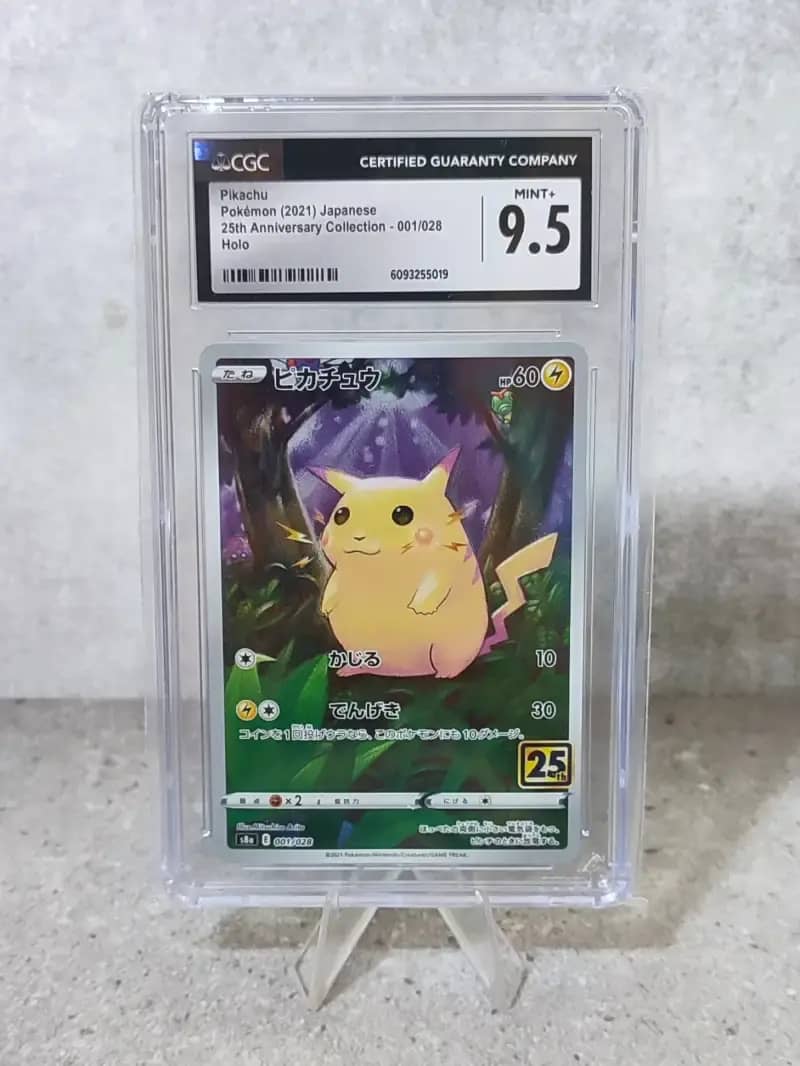 Jual Kartu Pokemon Cgc 9.5 (mint+) - Pikachu 25th Anniversary Holo   Japanese Edition Di Seller Hobby Kita Jaya - Kedaung, Kota Tangerang  Selatan | Blibli