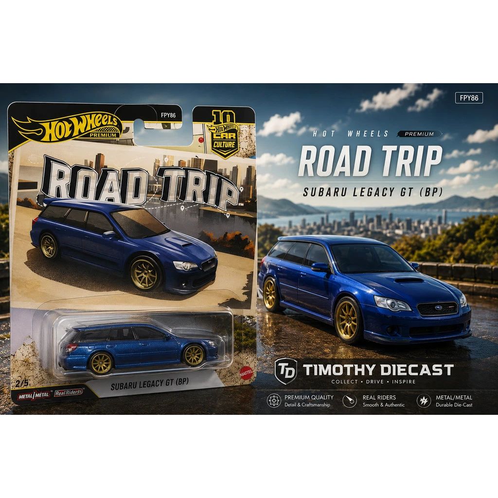 Jual Hot Wheels Premium Car Culture Road Trip Subaru Legacy Gt (bp