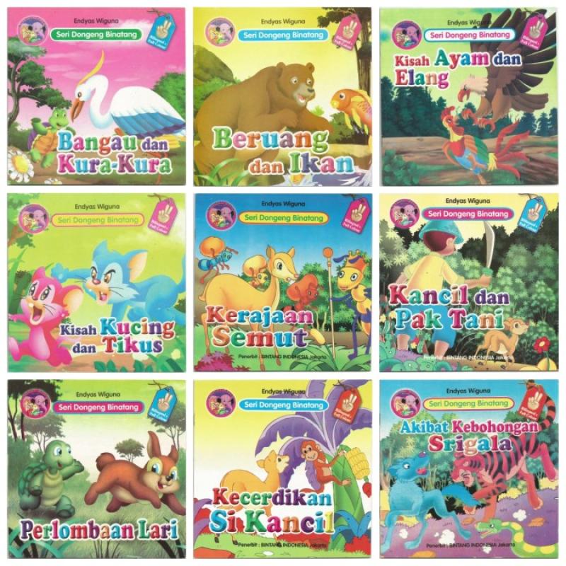 Promo Cerita Anak Seri Dongeng Binatang Bergambar Berwarna 2 Bahasa ...