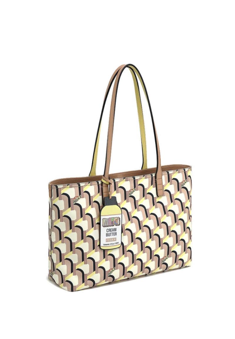 韓国大人気[rosa.K] CABAS MONOGRAM DAY TOTE CREAM BUTTER_SM TÚI ROSA.K CABAS MONOGRAM DAY TOTE CREAM BUTTER_''SM'' ''MTA