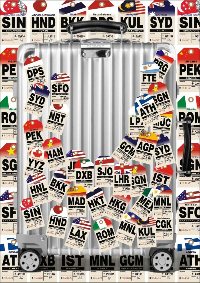 Promo Sticker Boardingpass Travel Sticker Sticker Koper Rimowa