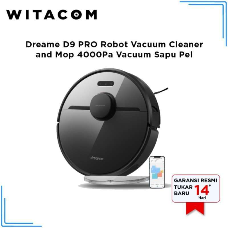 Promo Dreame D9 Pro Robot Vacuum Cleaner And Mop 4000Pa Vacuum Sapu Pel