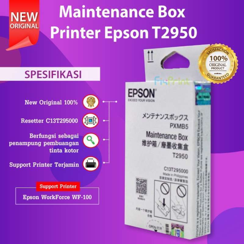 Promo Maintenance Box Epson Original T2950 Pxmb5 Waste Tank Wf100