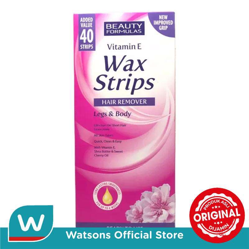 Promo Beauty Formulas Vit E Wax Sheet Hair Remover Legs & Body 40'S
