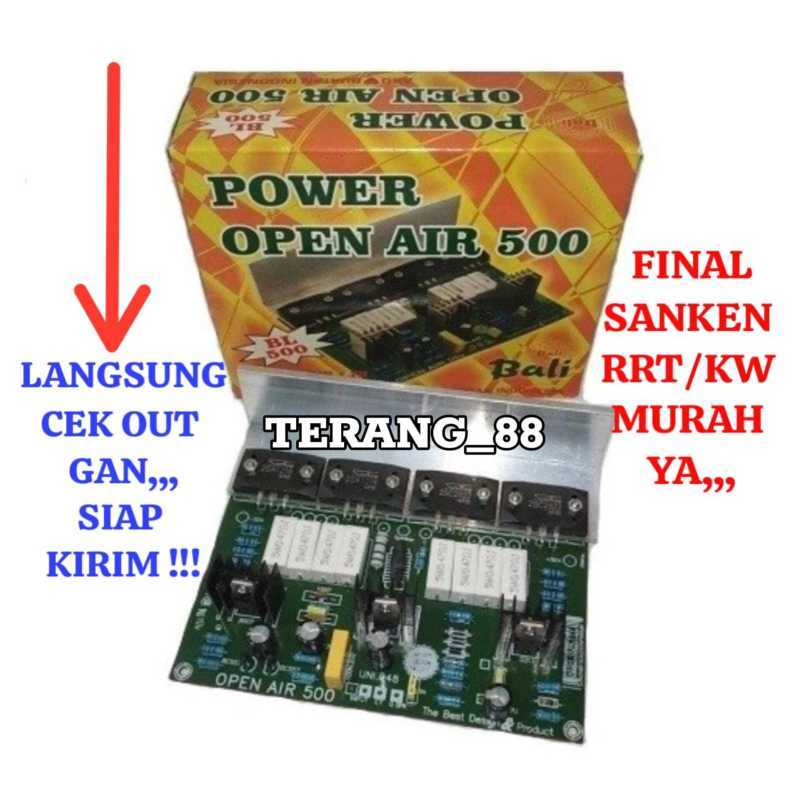 Jual KIT POWER AMPLI OPEN AIR MONO 500W CT24V + TR SANKEN 1216 / 2922