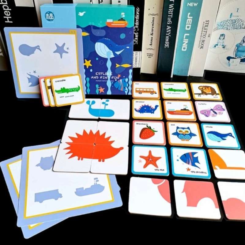 Promo Wooden Memory Matching Cards Game Diskon 17 di Seller Hafizh