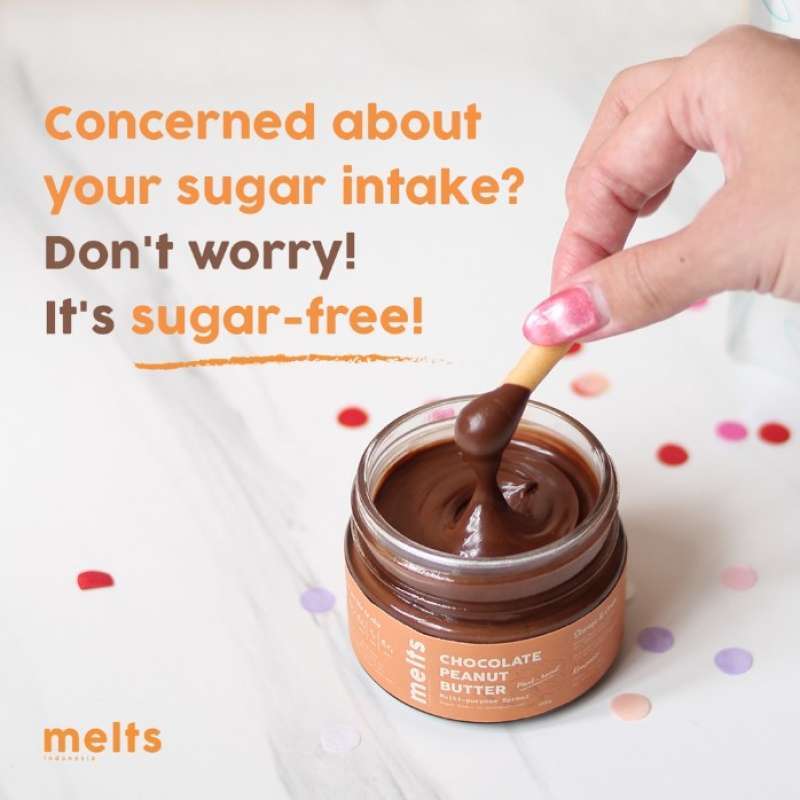 Jual MELTS Chocolate Peanut Butter (Sugar Free, Gluten Free, Vegan) di