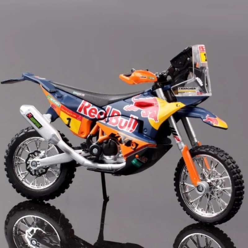 Modellino KTM 450 Rally In Scala 1:18 - Bburago Factory Racing Team - Foto 4