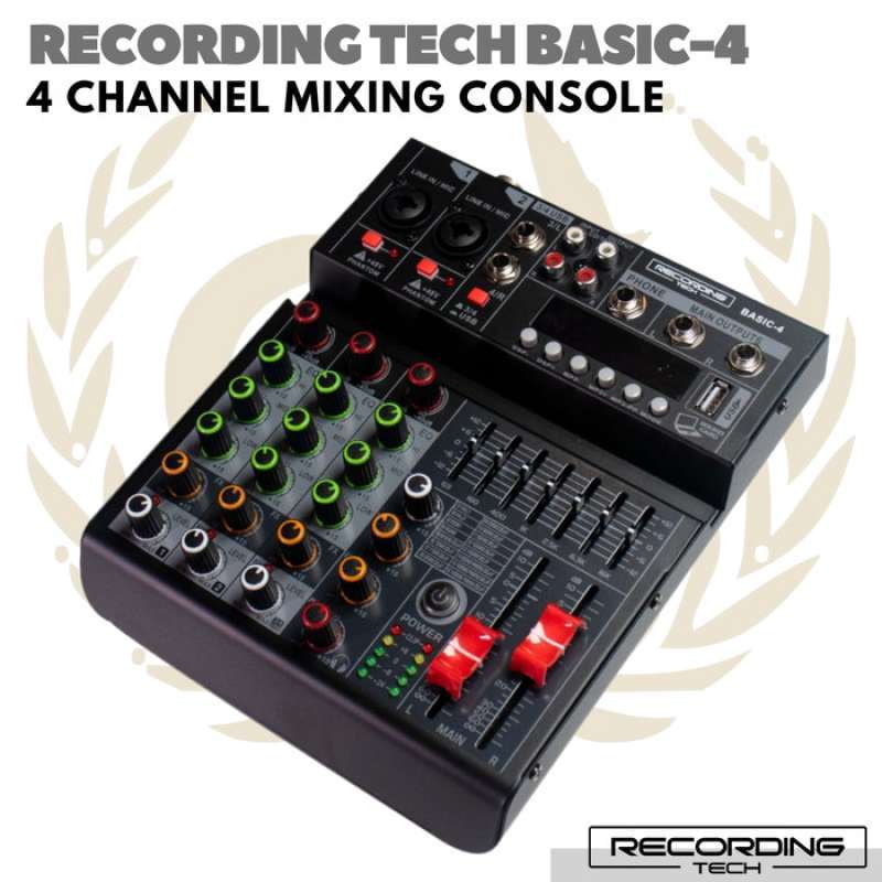 Promo RECORDING TECH BASIC 6 MIXING CONSOLE | Audio MIxer 6 Channel ...