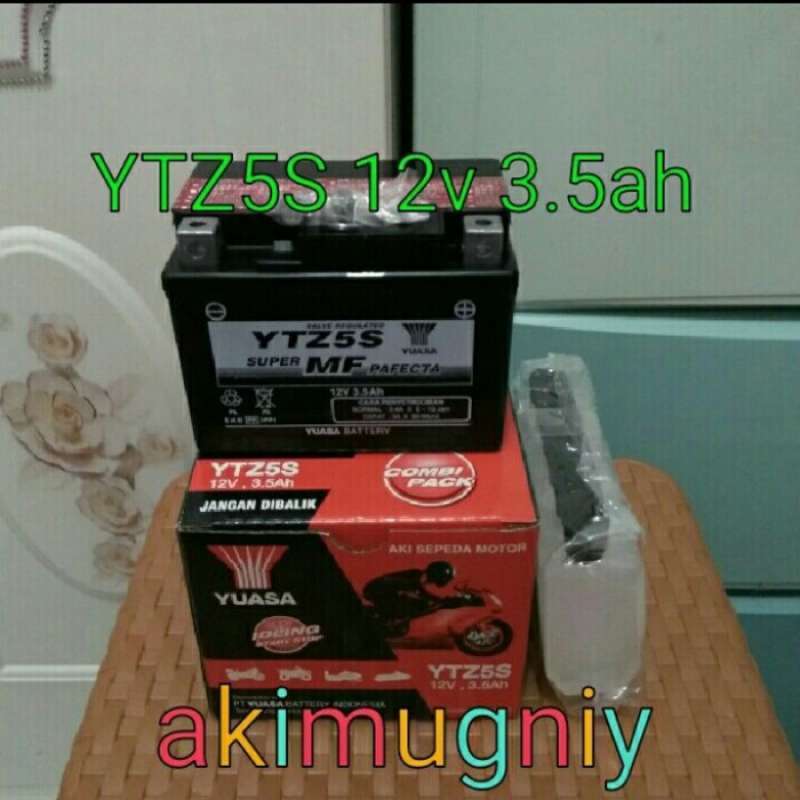 Promo aki motor yuasa ytz5s gtz5s mf 12v 3.5ah honda yamaha suzuki