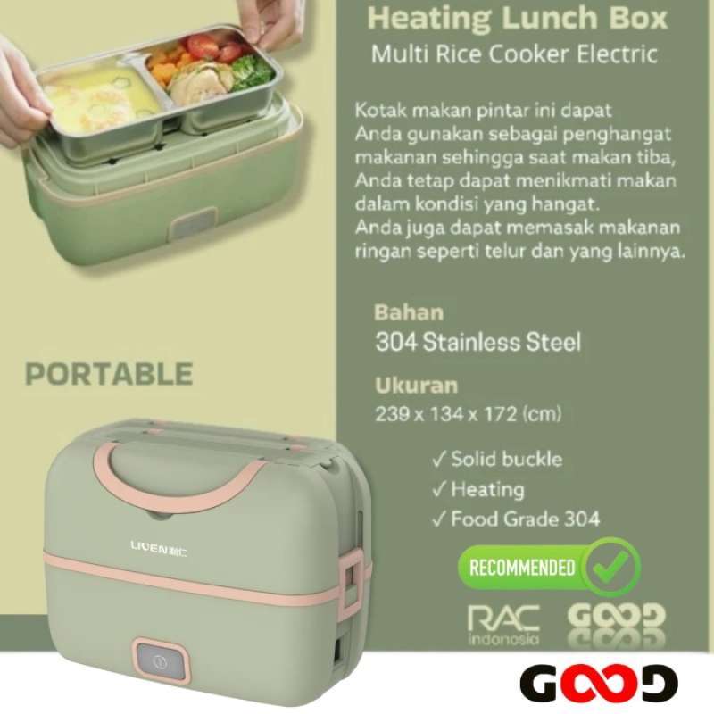 Jual Xiaomi Liren Kotak Makan Elektrik/pemanas/ Double Layer Di Seller