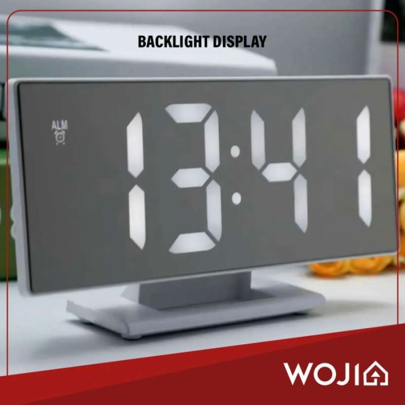 Promo Jam Meja Alarm Digital LED Digital Alarm Clock Mirror DS3618L