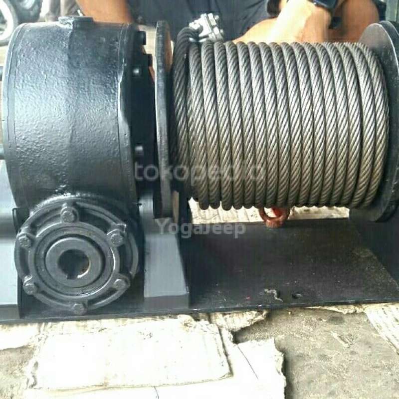 Promo winch manual hardtop doublecabin jeep cargo drum pto jeep winch