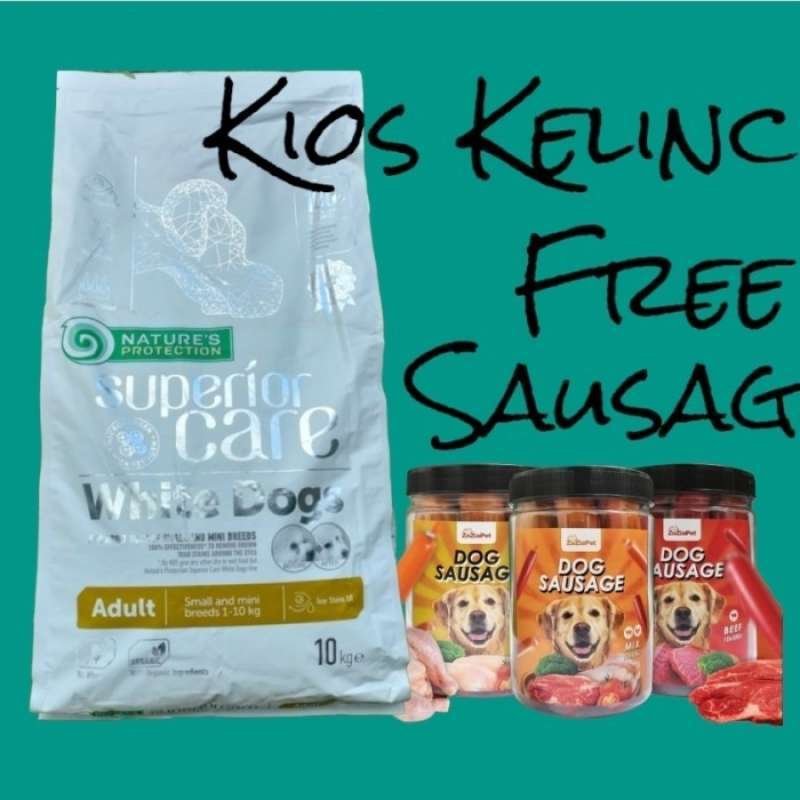 Promo makanan anjing nature protection white dog lamb 10kg Diskon 23