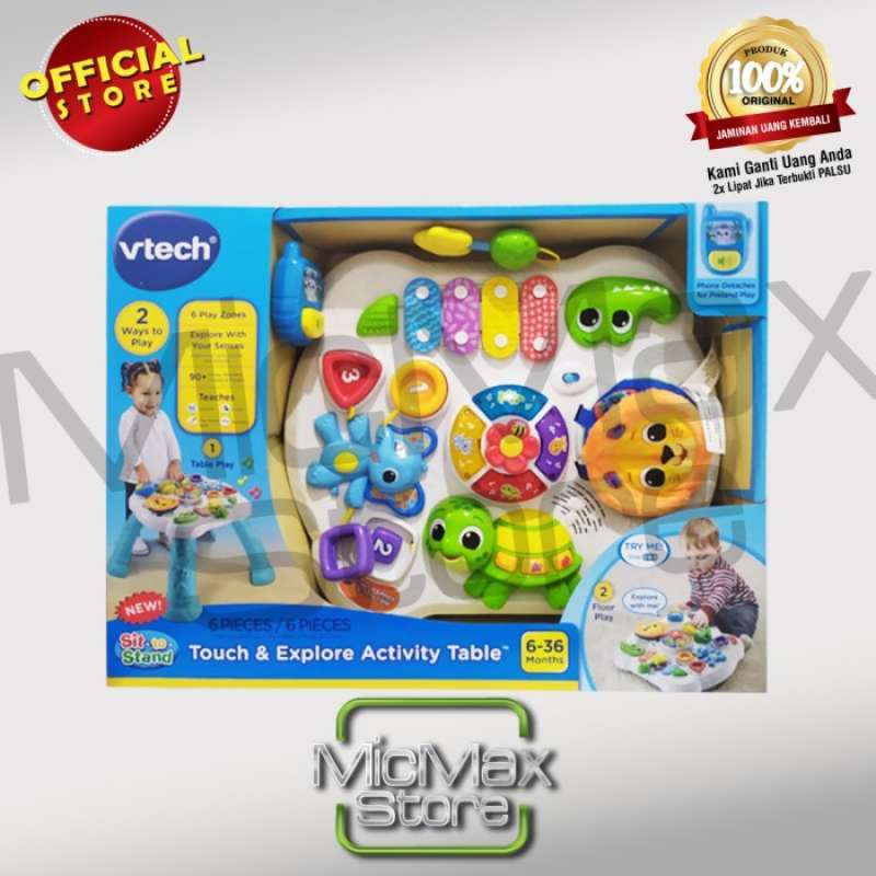 Promo Vtech Touch & Explore Activity Table With Sit To Stand Play 80540800 Diskon 23 di Seller