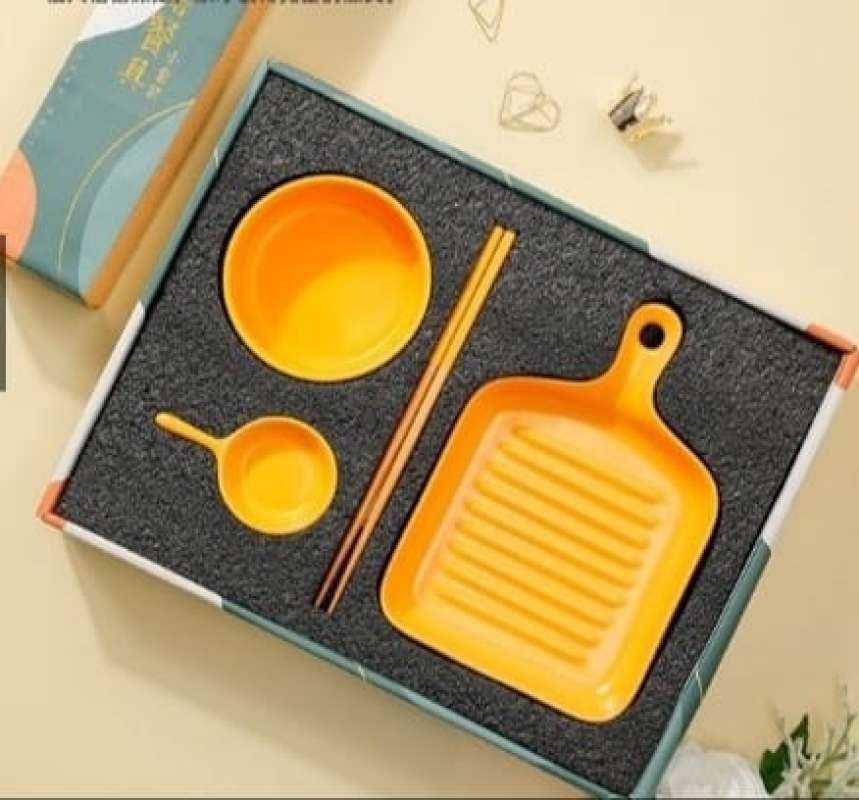 Promo Piring Mangkok Makan Set Gift Box / Gift Set Piring Makan Diskon 23 di Seller Anabel