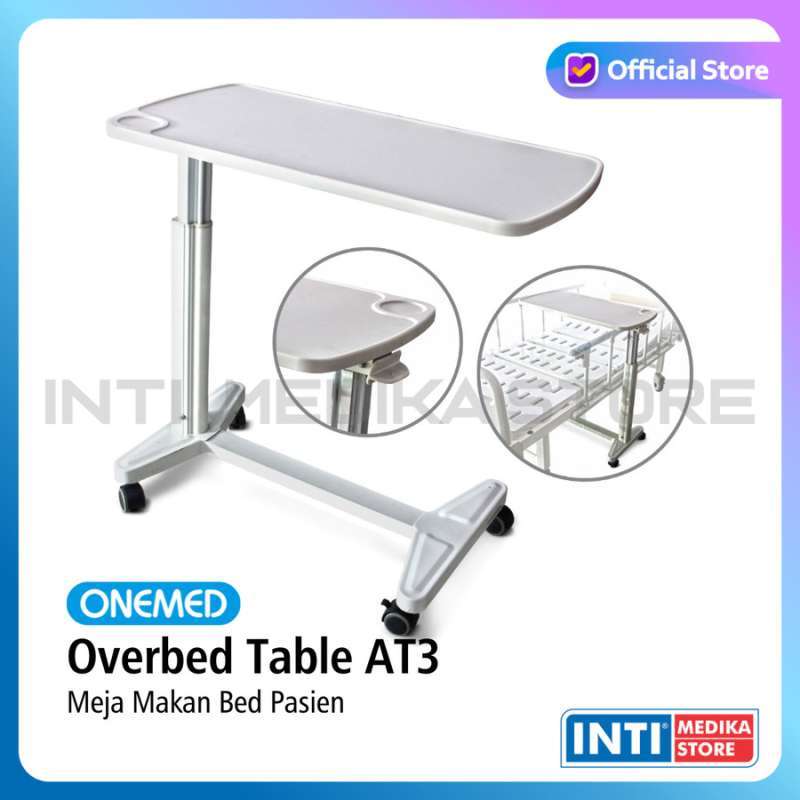 Promo ONEMED Overbed Table AT3 Over Bed Meja Makan Bed Pasien