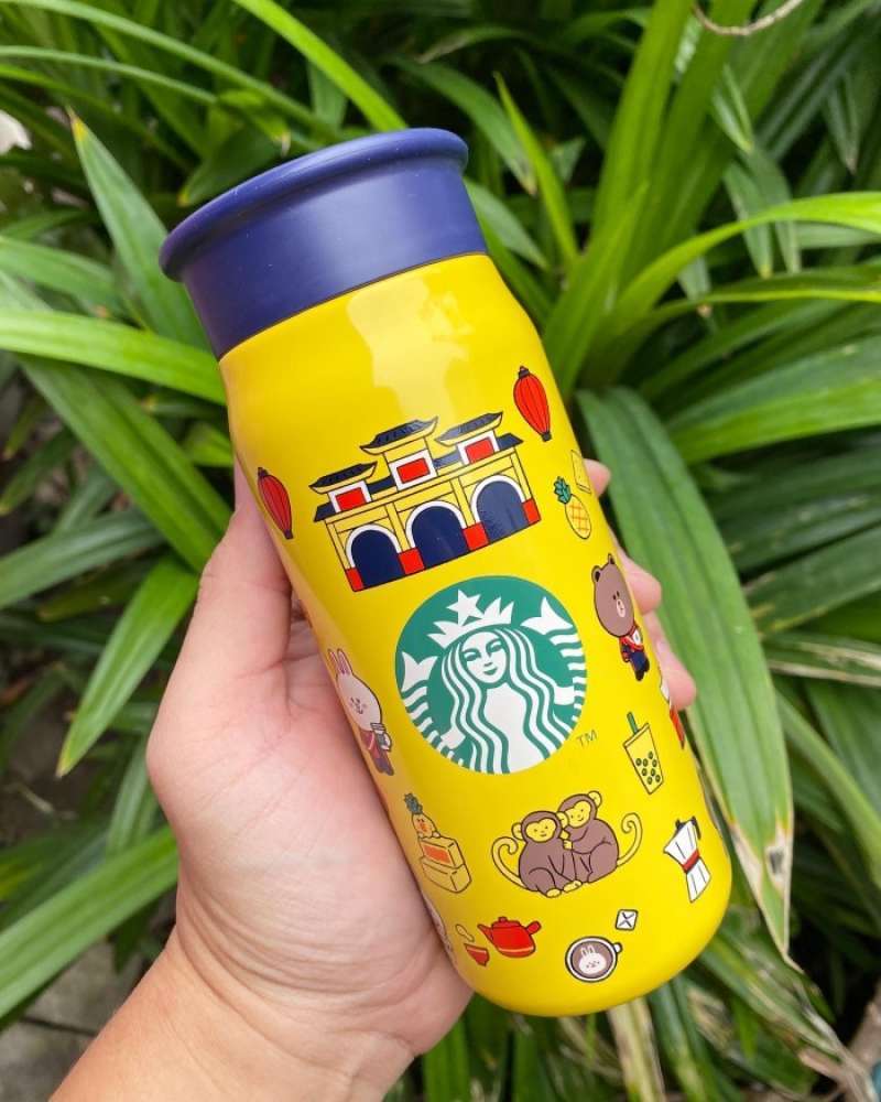 Promo Taiwan Starbucks X Line Friends Fancy Tumbler Diskon 23 di