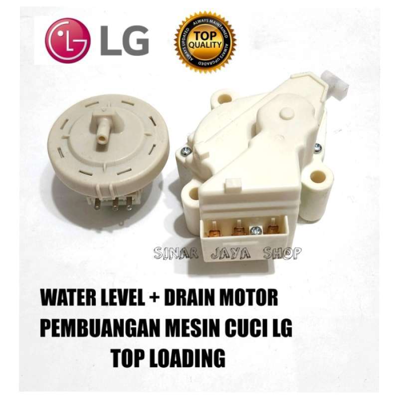 Promo DRAIN MOTOR+ WATER LEVEL SENSOR AIR MESIN CUCI LG 1 TABUNG TURBO