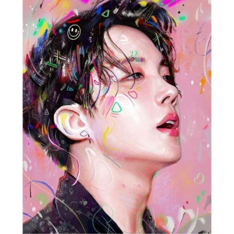 Jual Paint By Number BTS Lukisan Kanvas V Jhope di Seller SWEET