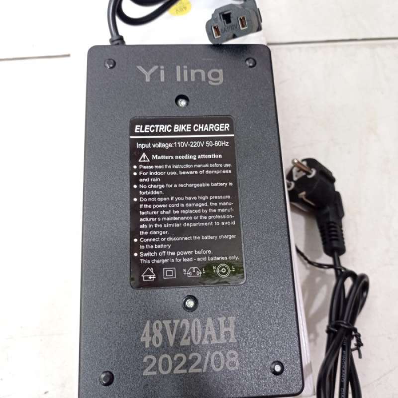 Promo Charger Aki Sepeda Listrik 48V 20Ah Murai Selis Super Rider