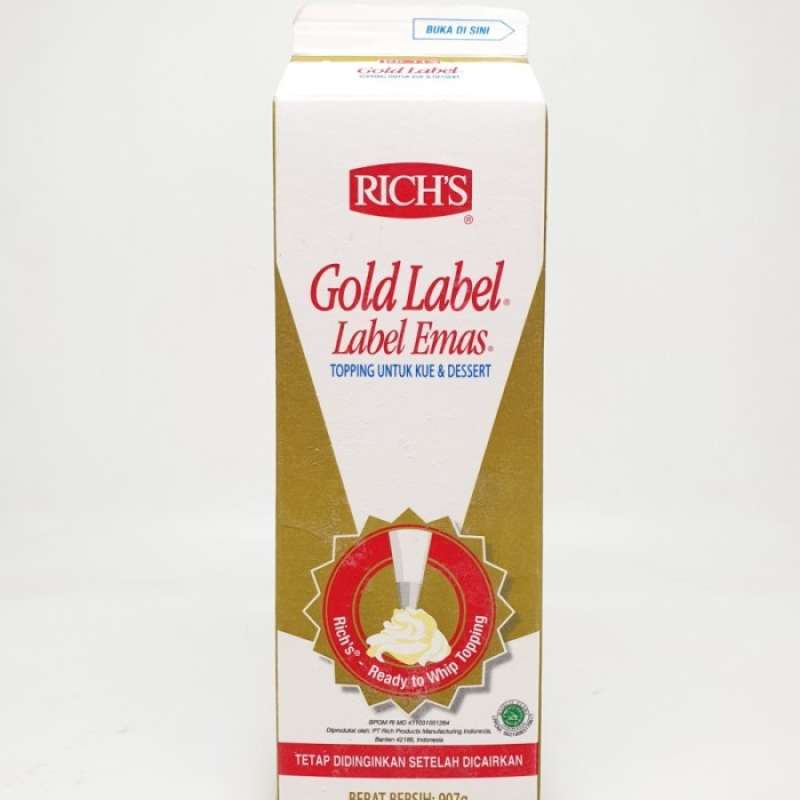 Jual Richs Rich's Gold Label Whipping Cream Whipped Whip Cream 1 Liter Di Seller Yayoi Store