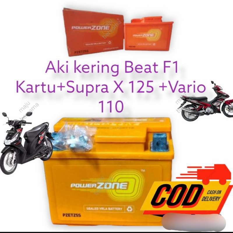 Promo Aki Motor Honda Cs1 Gtz5S Zeus Super Aki Kering Diskon 17% di