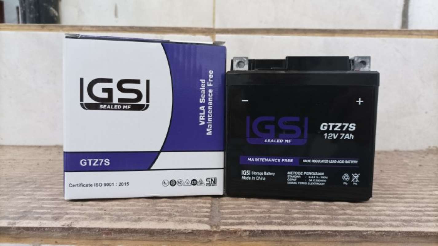 Promo Aki Kering Gs Gtz7S Buat Motor Satria Fu,Honda Sonic,Vario125,150
