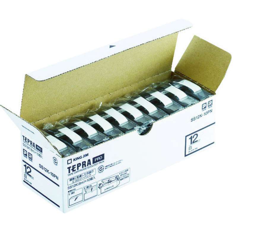 King Jim Tepra PRO Matte Label Tape - 0.2 Inch White Tape Cartridge For Label Makers